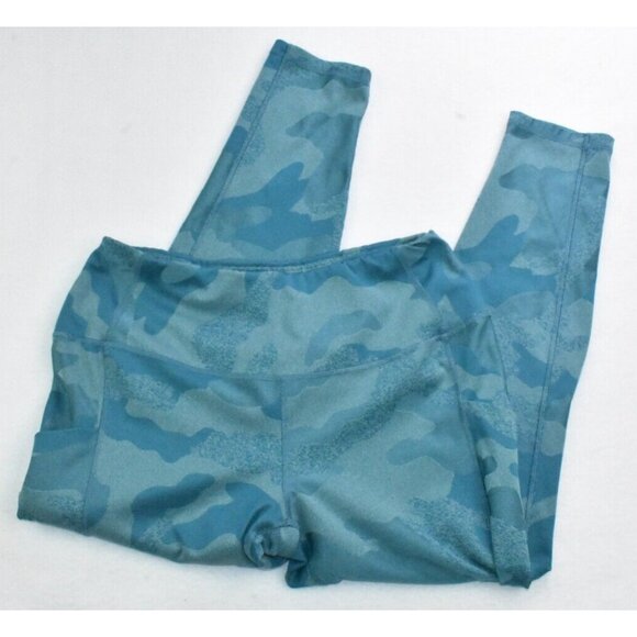 The North Face Pants - The North Face Luxe Motivation Women's Leggings Size XL Blue Camo 7/8 Thigh